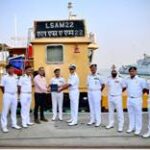 Boat, LSAM 22 (Yard 132) inducted into Indian Navy