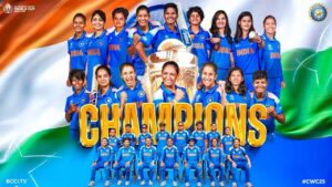 India won the first ICC Women’s Cricket World Cup