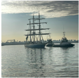 INS Sudarshini Docks at Alexandria Post Suez Canal Transit