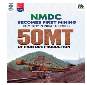 India’s NMDC Limited Hits Record 50 MT Iron Ore Production