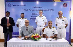 Indian Navy’s First Indigenous Multi-Purpose Vessel Samarthak Delivered
