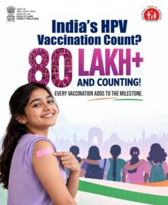 HPV Vaccination Milestone: India Administers 80 Lakh Doses