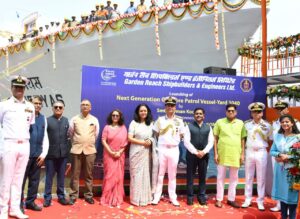 Indian Shipbuilding Gets a Boost with Launch of Yard 3040 ‘Shreyas’
